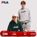 休闲宽松针织长袖 FILA 新款 连帽卫衣2025秋季 上衣 斐乐官方情侣款