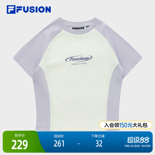 FILAFUSION斐乐女子短袖T
