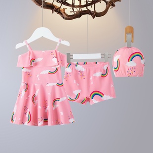 儿童分体连体夏可爱女孩泳装 女童泳衣2025年新款 洋气小中大童时尚