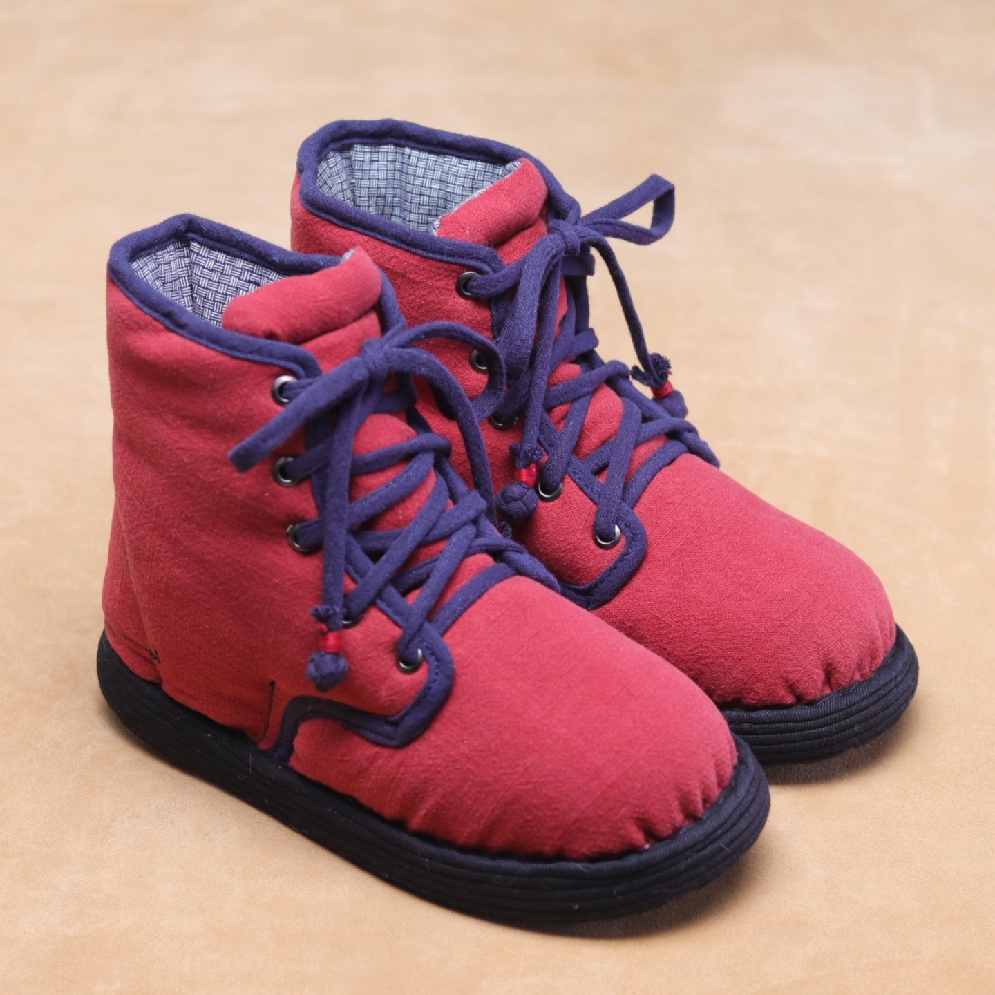 【可光脚穿的棉花鞋】手工千层底布鞋系带高帮保暖棉鞋女秋冬怀旧,女鞋,传统布鞋,淘宝优惠券,粉丝福利购,淘宝优惠卷