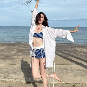 分体比基尼小胸温泉保守海边度假