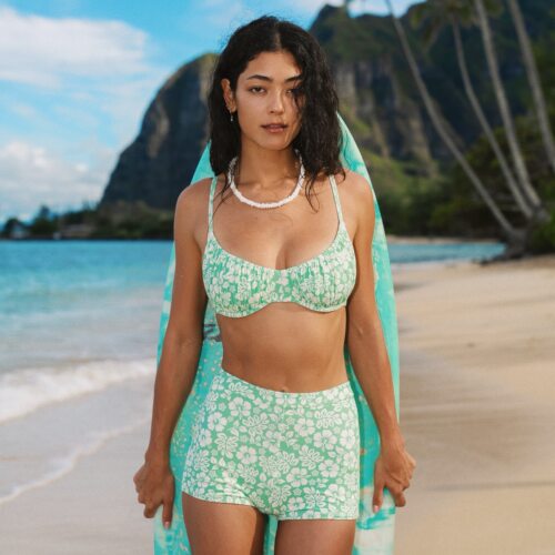 Yukari swim分体泳衣2026新款小胸聚拢平角泳衣度假比基尼泳装夏