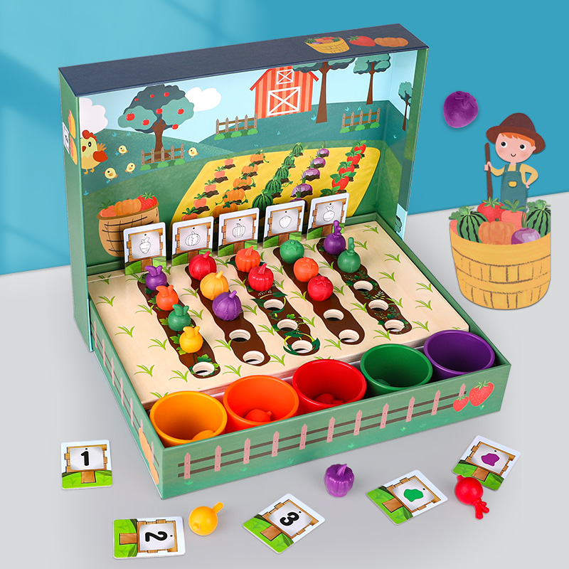 認識顏色幼兒童啟蒙訓練益智教具