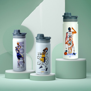 篮球比赛水杯科比詹姆斯周边库里联名定制保温杯子纪念生日礼物男