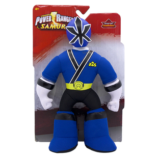 POWER RANGERS SAMURAI恐龙战队blue ranger棉布玩偶蓝水公仔28CM