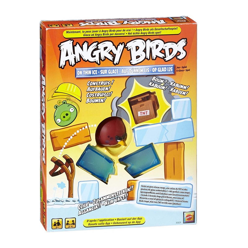 Angry birds愤怒的小鸟桌面休闲游戏冲撞冰块家庭多人互动桌游