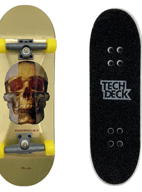正版Tech Deck专业手指滑板翻TEAM鬼手镀金银骷颅头索尼克女性TD