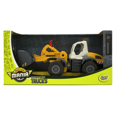 MOTOR MANIA TRUCKS声光工程车推土机电动装载臂铲车儿童玩具车男