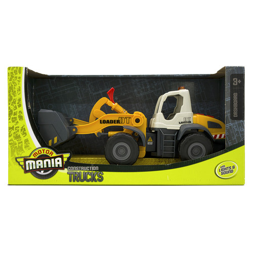 MOTOR MANIA TRUCKS声光工程车推土机电动装载臂铲车儿童玩具车男