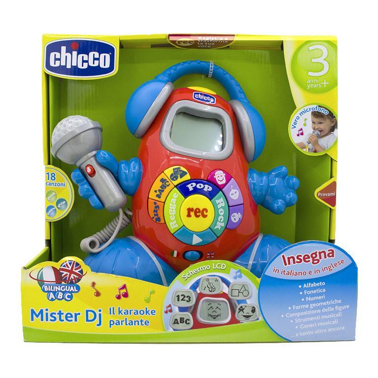 CHICCO MISTER DJ智高双语音乐台麦克风卡拉ok唱歌儿童认知学习机