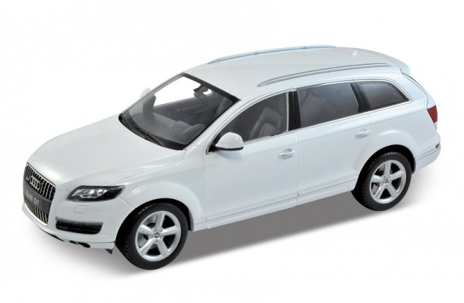 WELLY威利Audi Q7铂金级收藏版炫白越野车SUV合金汽车模型1:24
