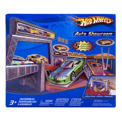 风火轮Hot Wheels Auto Showroom多功能玩具赛车展示台带升降梯