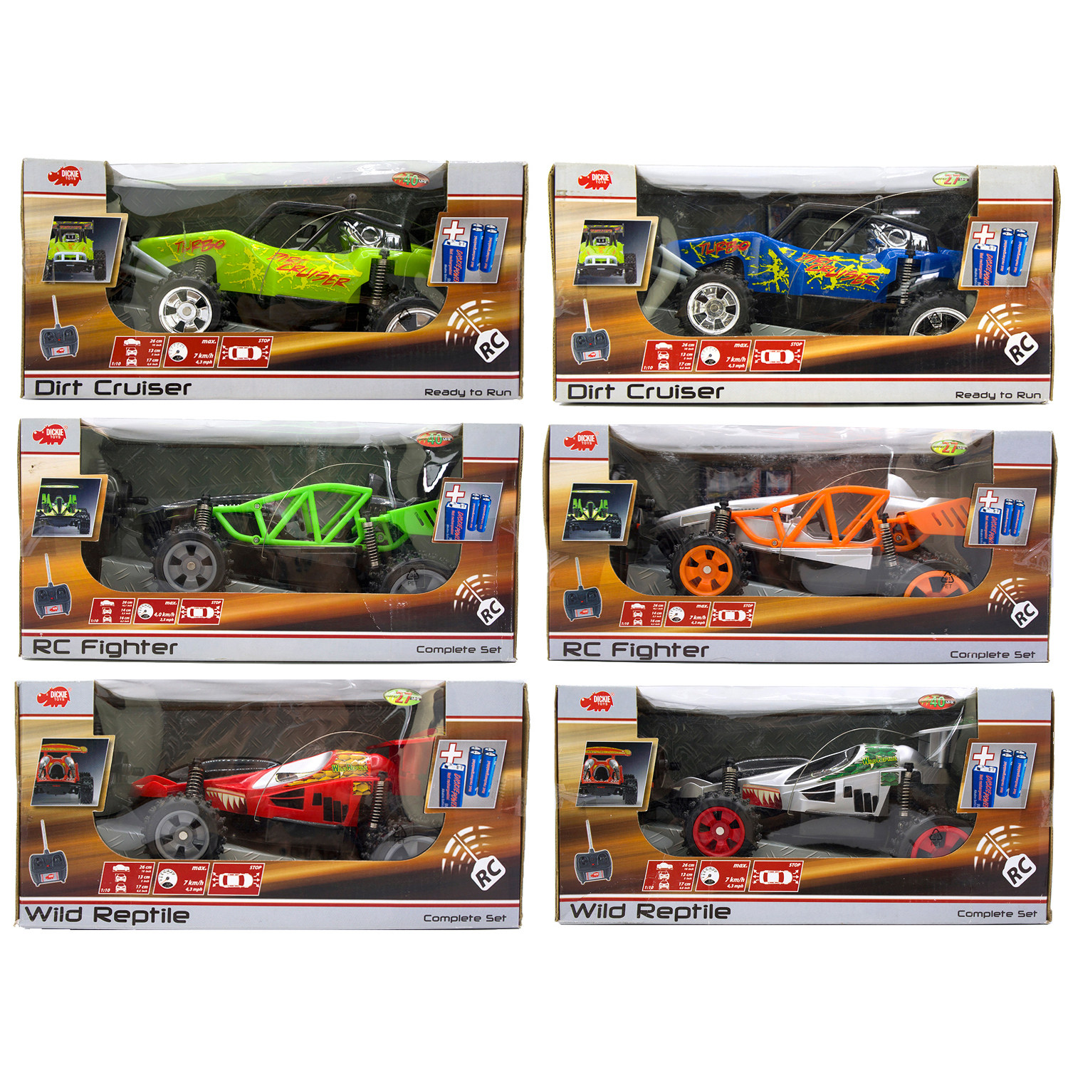 DICKIE迪奇独立避震弹簧钢管车越野沙滩极速遥控车玩具车1:10