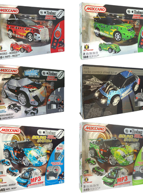 Meccano 合金拼装积木儿童益智拆车声效电动遥控车越野车卡车玩具