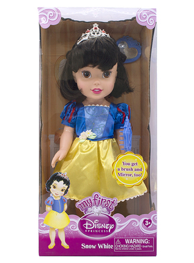 jakks pacific经典版迪士尼卡通长发梳头snow white白雪公主娃娃