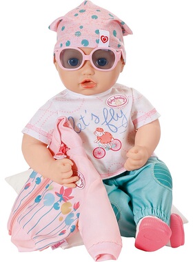 zapf夏芙baby annabell仿真娃娃43cm配件衣服T恤外套裤帽子鞋墨镜