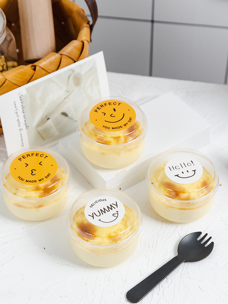 日式焦糖布丁烧杯子带果冻酸奶瓶