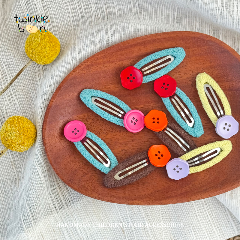 纯手工制作儿童发夹碎发发夹