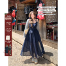 收腰吊带裙 微胖大码 安妮不火 星空波点荷叶花边连衣裙女2024新款