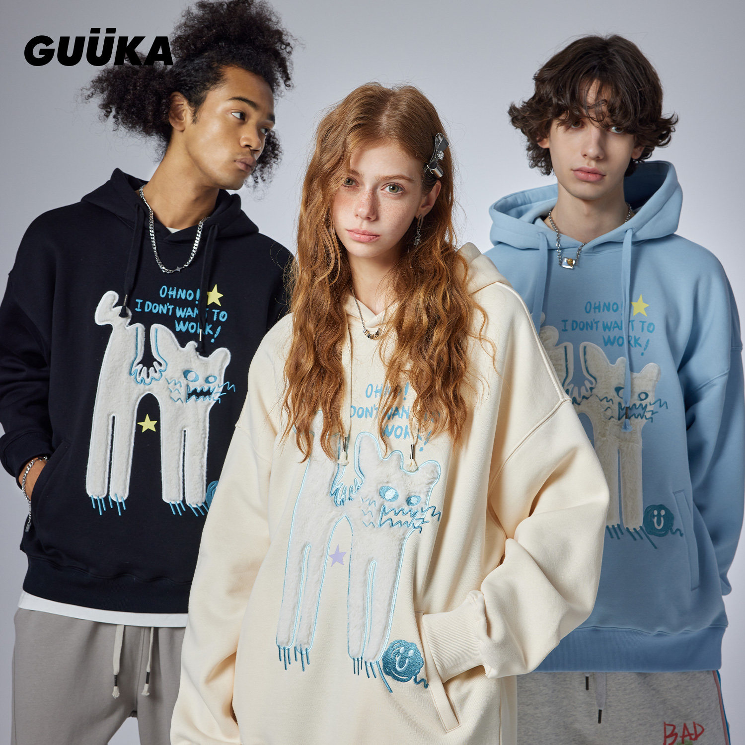 tf家族陈思罕同款连帽卫衣GUUKA