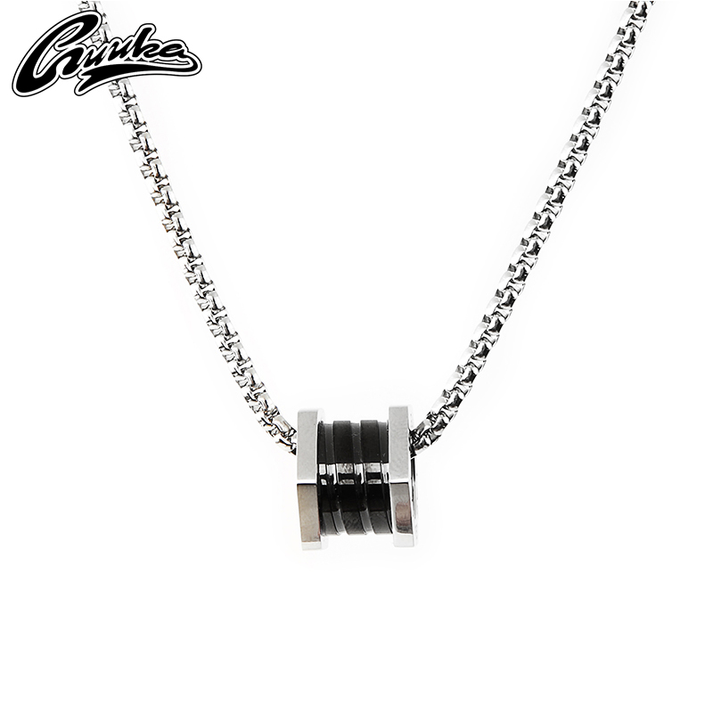 胡文煊同款项链转运弹簧吊坠情侣