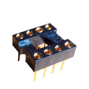 10个包邮 进口 镀金插座圆孔底座双运放单运放座 超紧密耐插拔高