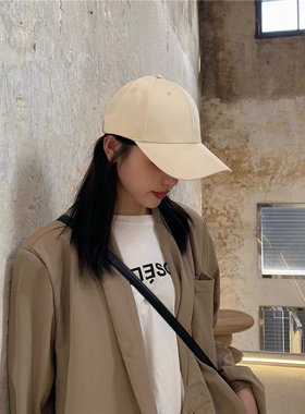 丁走走/好版型！万年款百搭纯色棒球帽子女夏季韩版时尚鸭舌帽潮