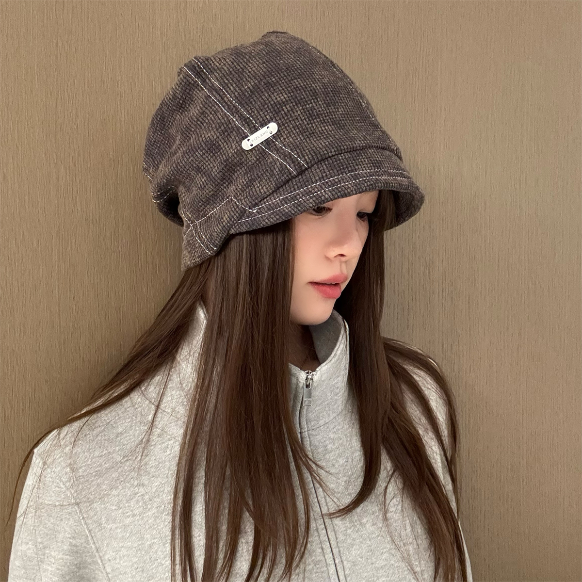 chao显脸小！素颜遮脸百搭堆堆帽