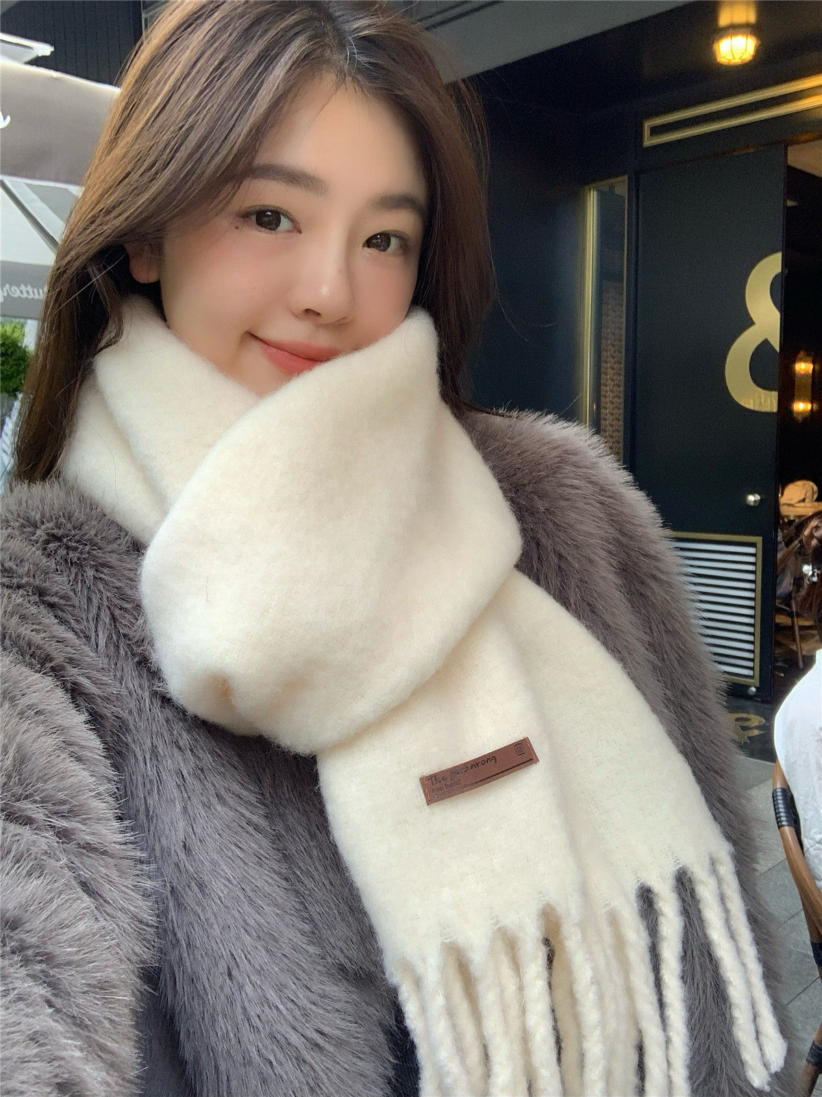 丁走走高级感含羊毛纯色围巾女秋冬季保暖百搭流苏加厚围脖韩版潮,服饰配件/皮带/帽子/围巾,围巾/丝巾/披肩,淘宝优惠券,粉丝福利购,淘宝优惠卷