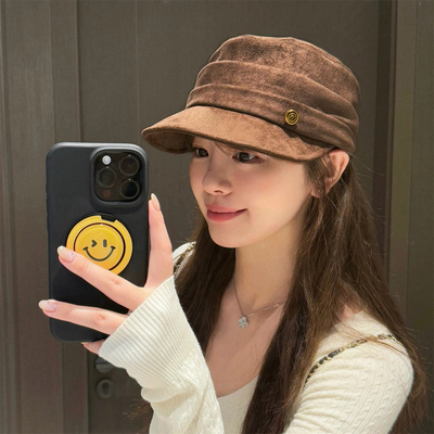 自留推荐！复古百搭麂皮绒马术帽