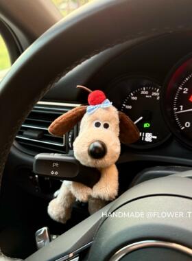 新品正版英国超级掌门狗汽车怀挡装饰可爱玩偶配饰新车用品装饰品