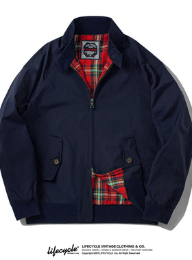 LifeCycle秋冬哈灵顿G9夹克阿美咔叽机车夹克美式复古工装外套男