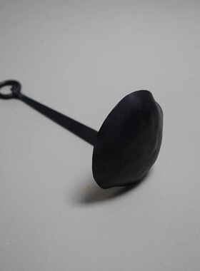 锻记 手工烛台日式手烛行灯禅意铁制灯台自在钩托盘侘寂风格烛台