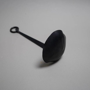 锻记 手工烛台日式手烛行灯禅意铁制灯台自在钩托盘侘寂风格烛台