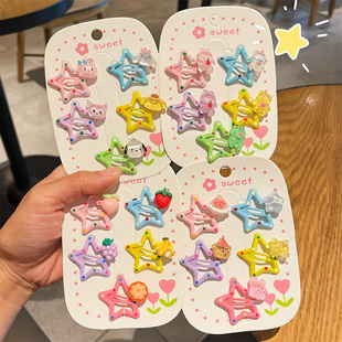 新三丽鸥儿童星星发夹头饰女童可爱五角星小发卡宝宝碎发bb夹发饰