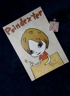 奈良美智 Yoshitomo Nara 亲笔签名 官方明信片 正反面图