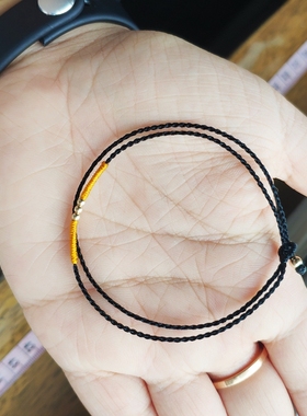 手绳原创极细双层脚链多色迷你