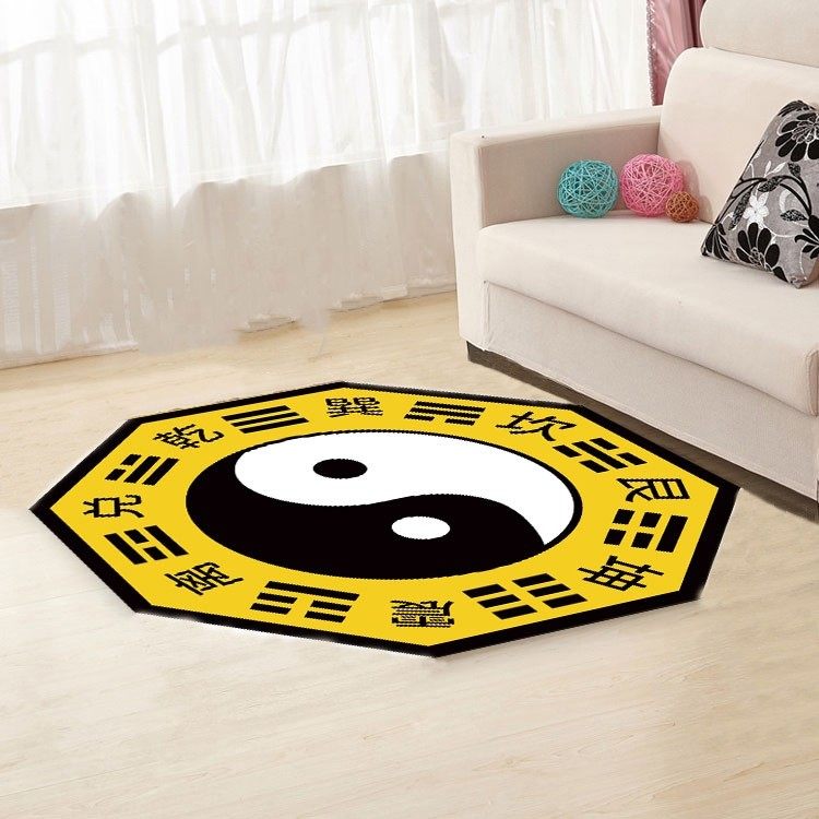 罡毯道家练功毯太极八卦毛毯踏罡步中国风道士打坐垫子防滑地毯