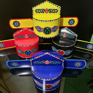 纸扎纸帽老爷帽关爷帽半成品纸质乌纱帽财神帽各路仙人纸神帽官帽