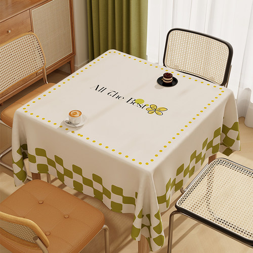 轻奢桌布防水防油防烫免洗