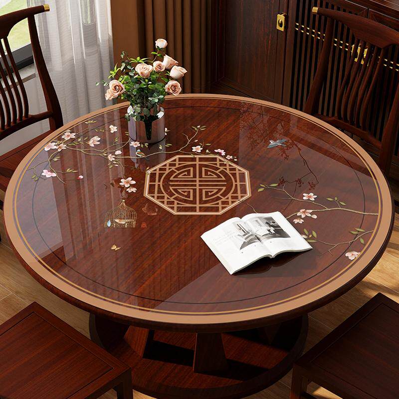 防水防油新中式镂空软玻璃