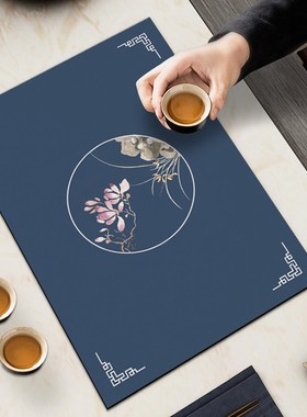 茶席茶垫吸水沥水垫中式杯垫茶杯垫茶桌茶水垫餐垫隔热垫餐桌垫