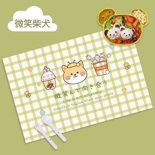 小学生餐垫儿童专用餐布一年级防水防油布艺学校午餐垫吃饭餐桌垫