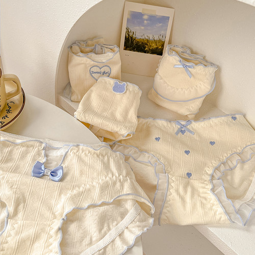 暮光爱语~内裤女纯棉裆a类新款纯欲风甜美少女生可爱中腰蕾丝