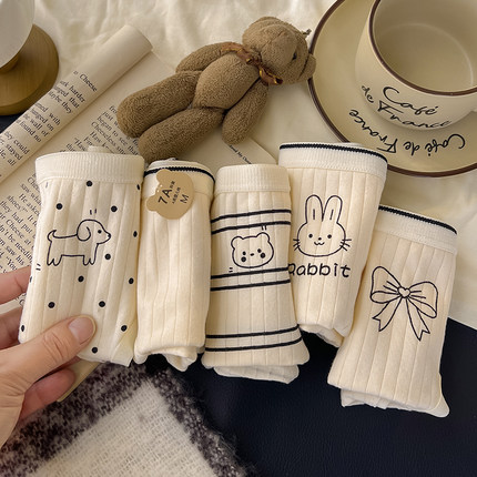 内裤女纯棉裆7a甜美日系少女可爱卡通学生韩系ins风新款中腰