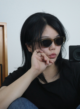 圆角窄长方框遮阳太阳墨镜