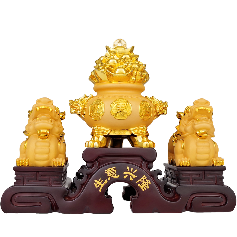 招财貔貅摆件镀金中式风开业礼品