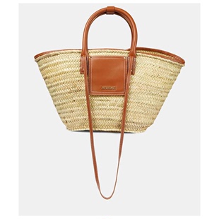 Large 沙滩包女 basket Panier Soli bag Jacquemus