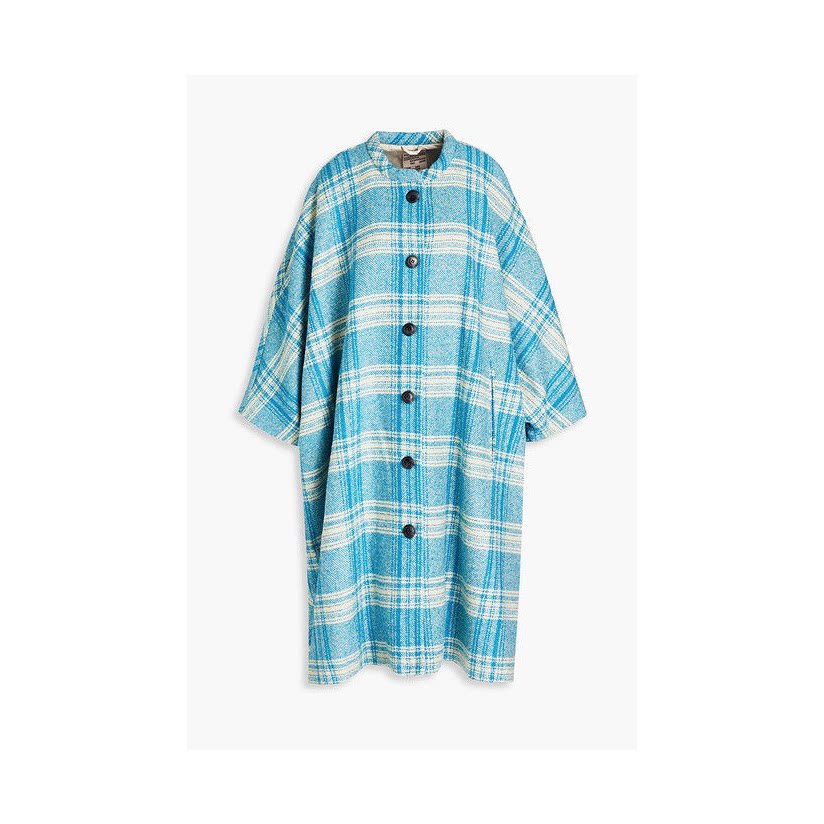 baum und pferdgarten darling 宽松款格纹花呢大衣女