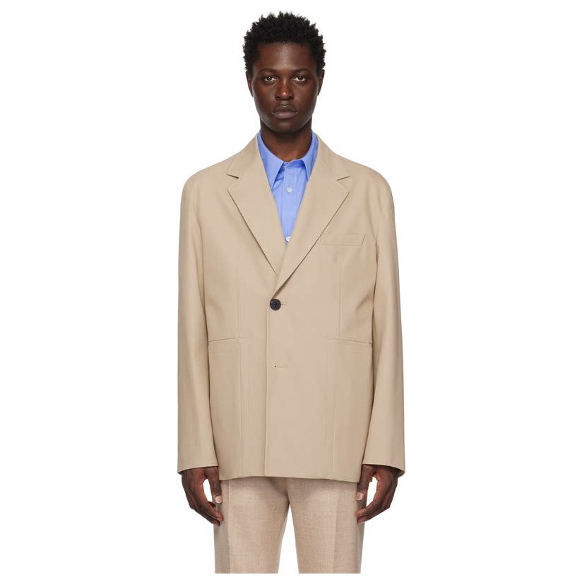 wooyoungmi 吴阳米 米色 single 西装外套男
